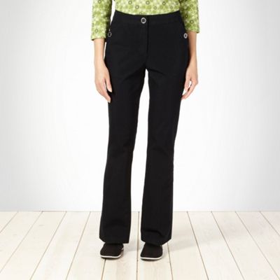 Black two-way stretch trousers                                                                                                  