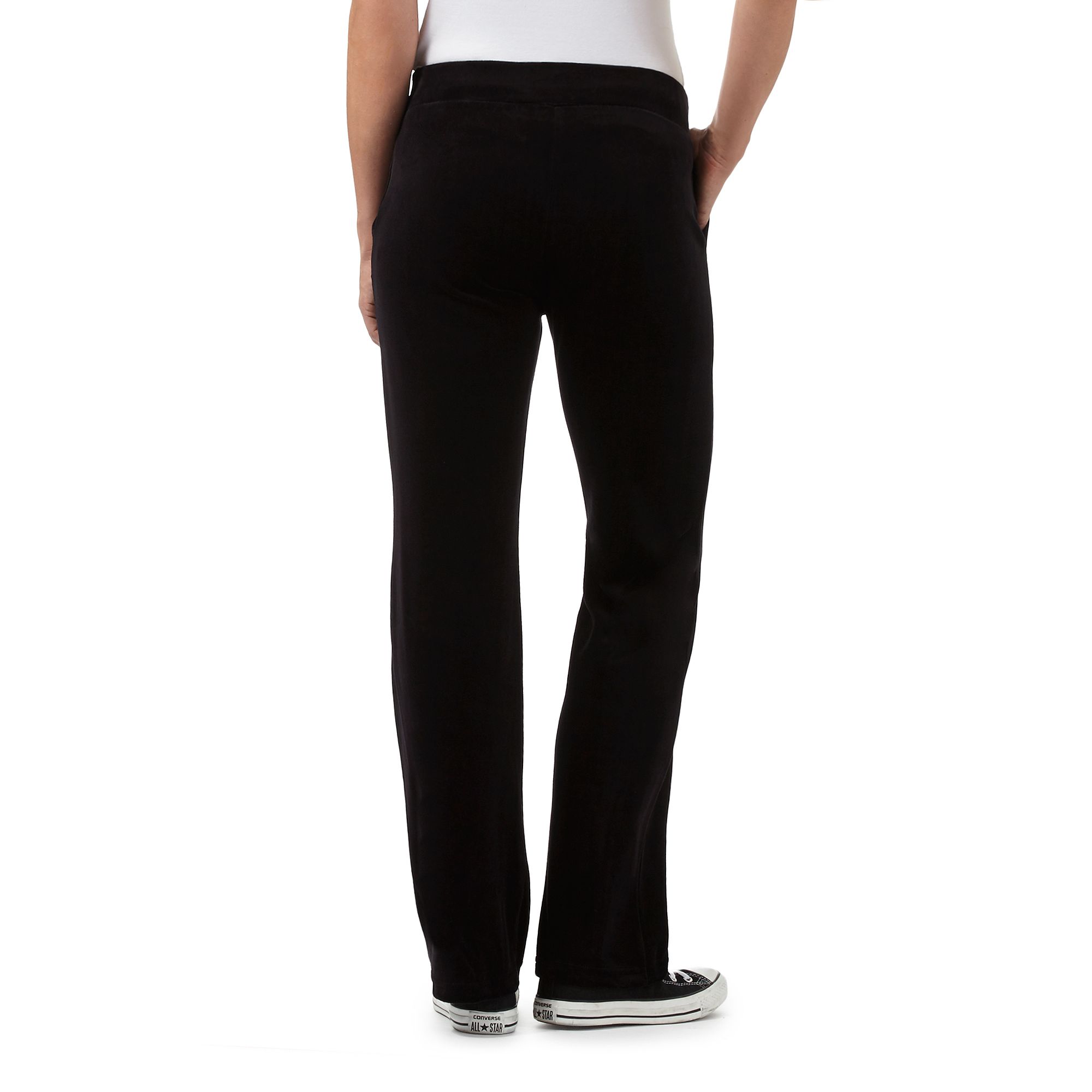 black pe jogging bottoms