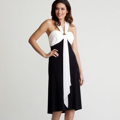 Ben de Lisi Black ring buckle dress