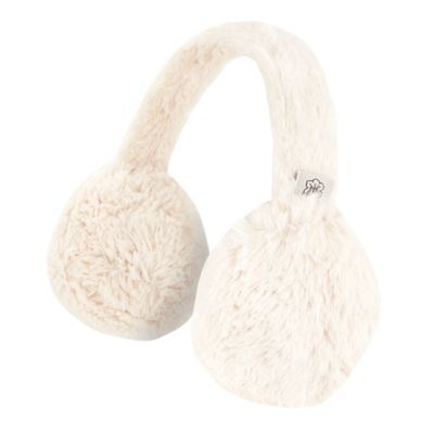 Cream fleece ear muffs