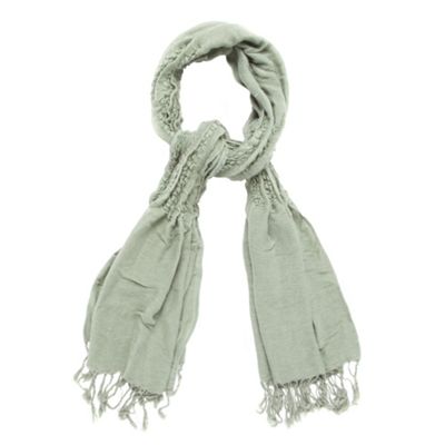 Green weave scarf