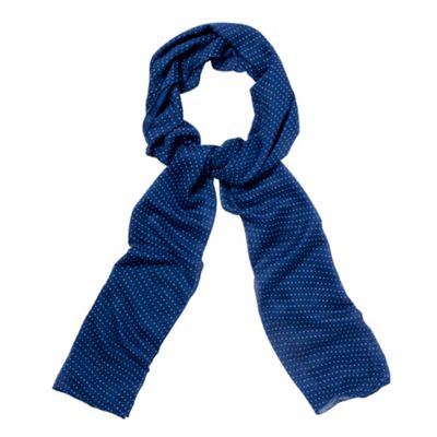 Blue Stud Dotted Scarf