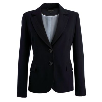 Collection Navy blue stitch detail jacket