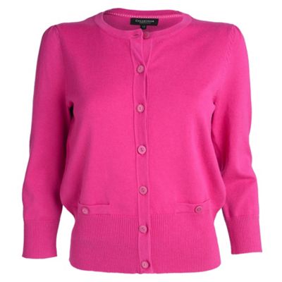 pink cardi