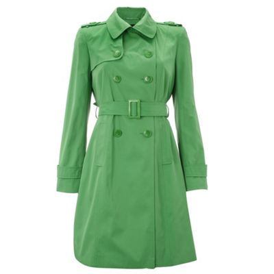 Green mid length jacket