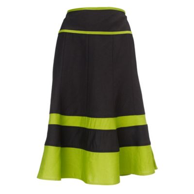 Collection Black and lime skirt