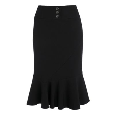 Collection Black frill hem skirt