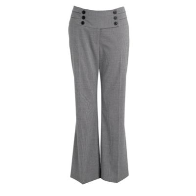 Black mini dogtooth trousers