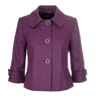 Purple linen jacket