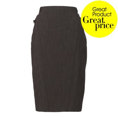 Collection Grey shadow check pencil skirt