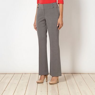 Petite grey suit trousers