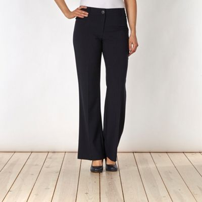 Petite navy smart trousers