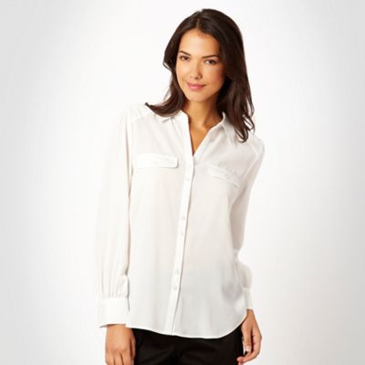 Ivory essential blouse