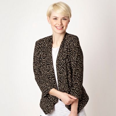 Beige spotted waterfall jacket                                                                                                  