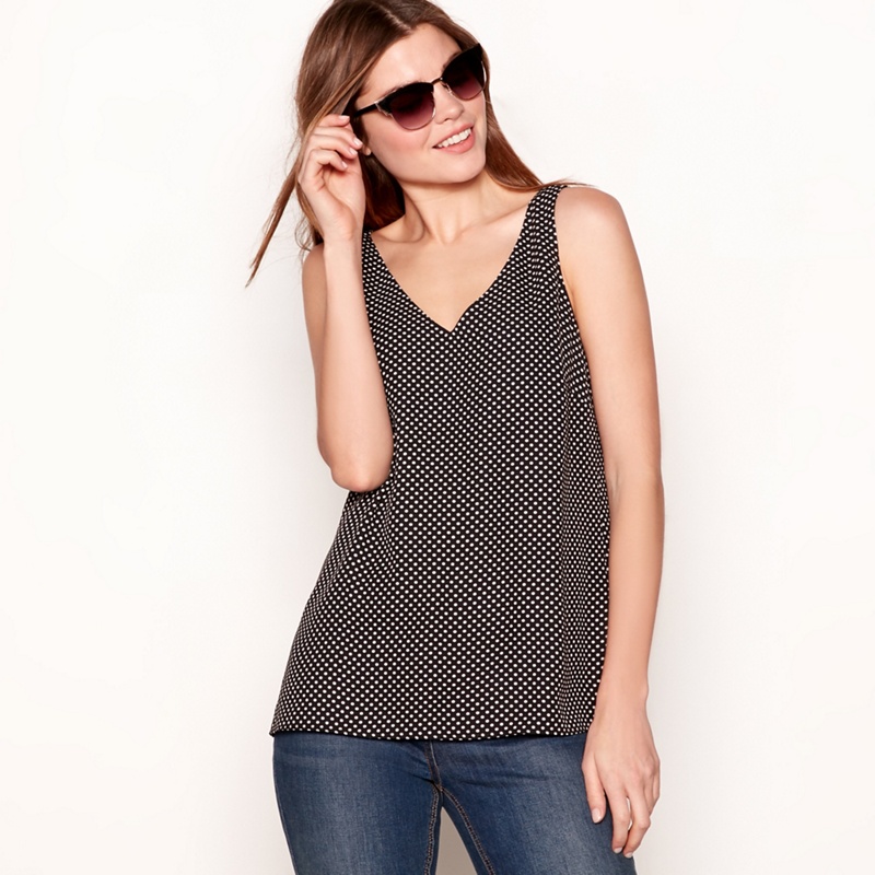 The Collection - Black Polka Dot Print V-Neck Camisole Vest Review