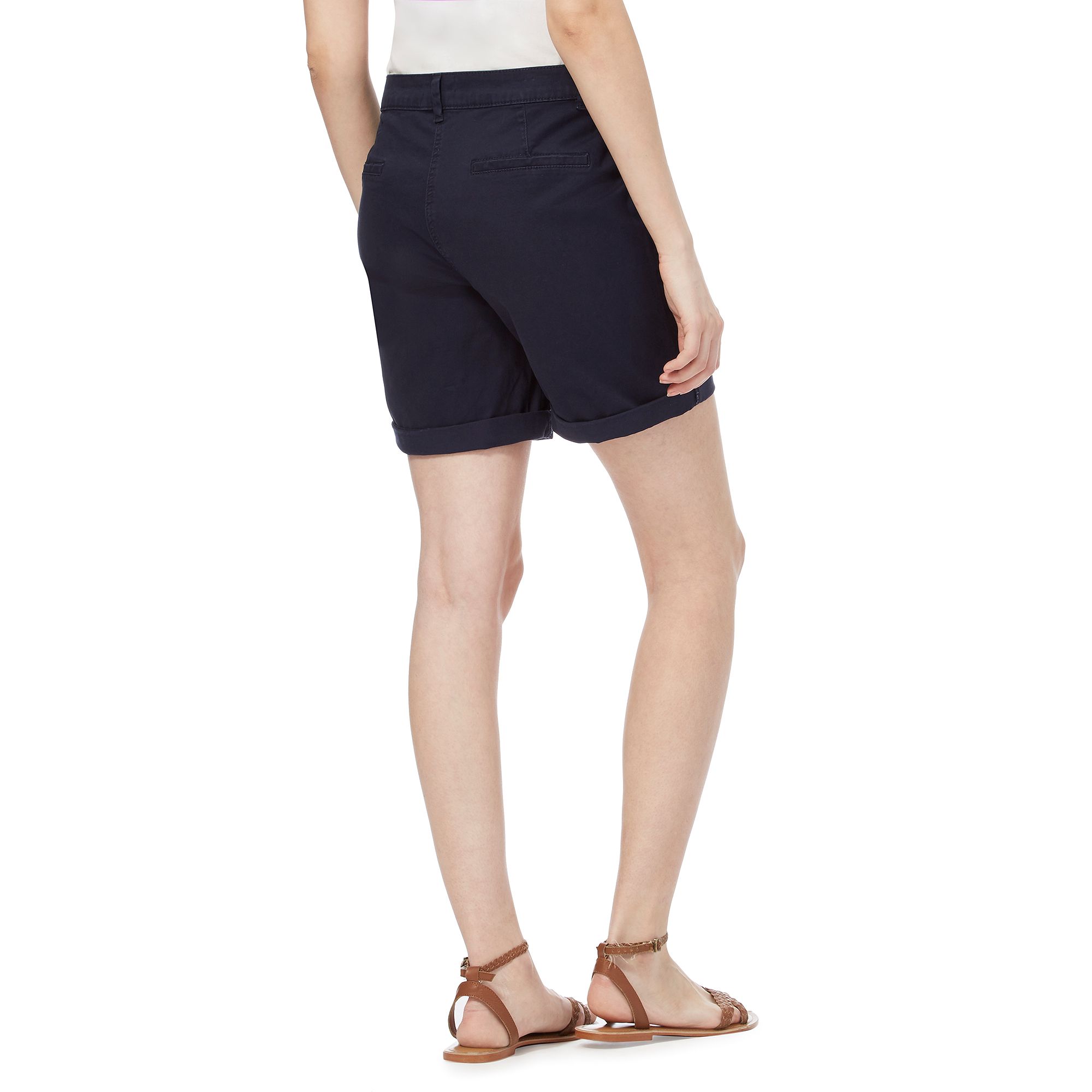 navy chino shorts