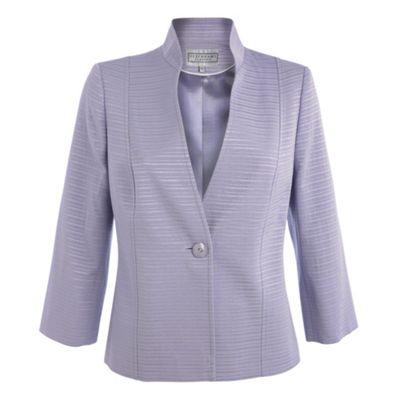 Purple textured formal jacket
