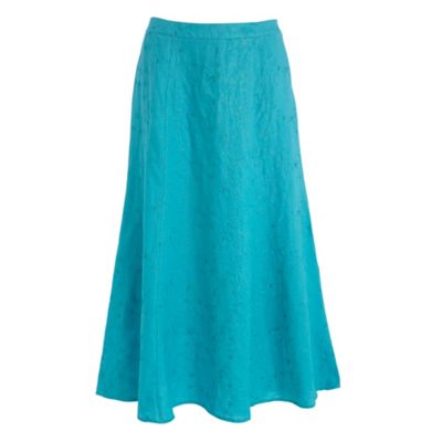 Debenhams Classics Blue embroidered skirt