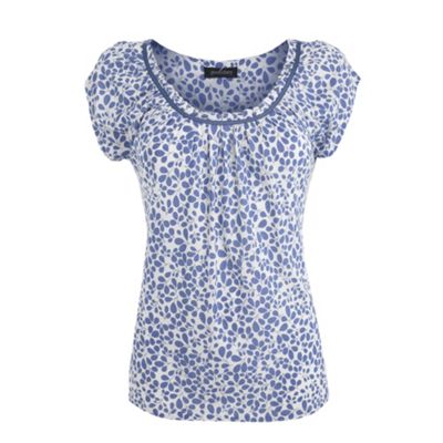 Light blue ditsy print t-shirt