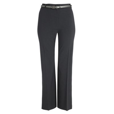 Grey Pablo belted wide leg trousers