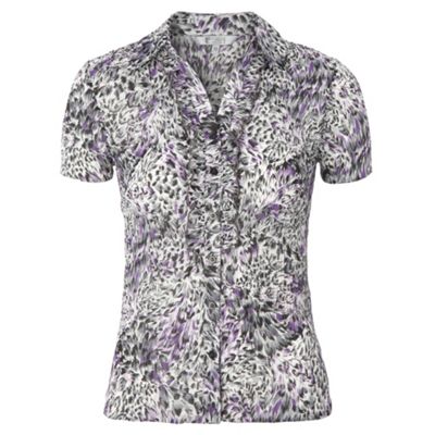 Debenhams Classics Grey feather print blouse