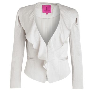 J by Jasper Conran petite Petite metallic silver waterfall jacket