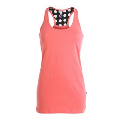 Peach racer back vest top