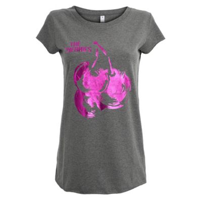 Grey The Cherries foil design t-shirt