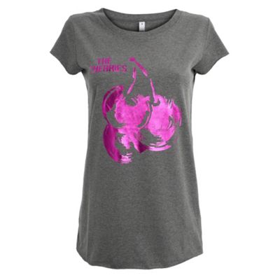 Grey The Cherries foil design t-shirt