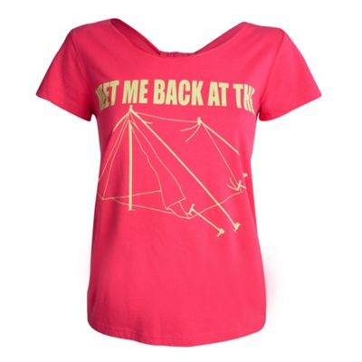 H! by Henry Holland Pink Meet me back at the tent t-shirt