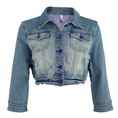 H! by Henry Holland Blue western crop jacket