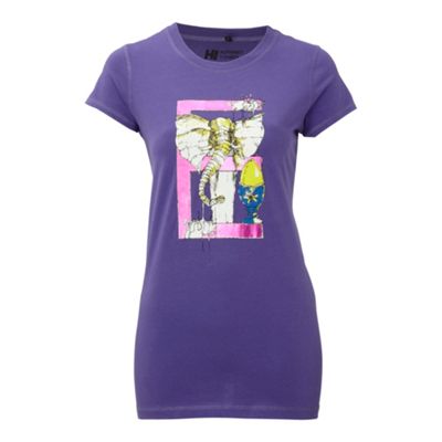 H! by Henry Holland Purple foil print t-shirt