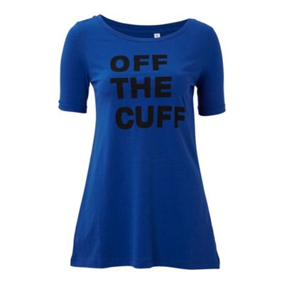 Blue Off the Cuff t-shirt
