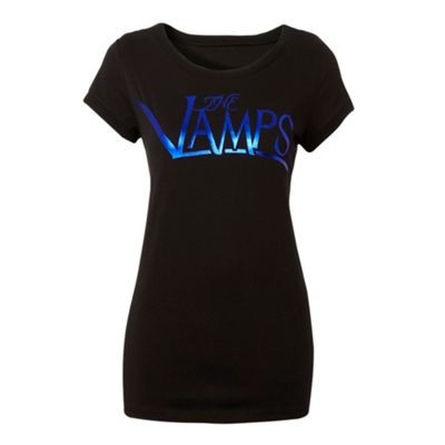 H! by Henry Holland Black vamps t-shirt