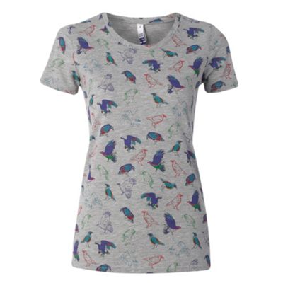 Multi coloured vulture print t-shirt