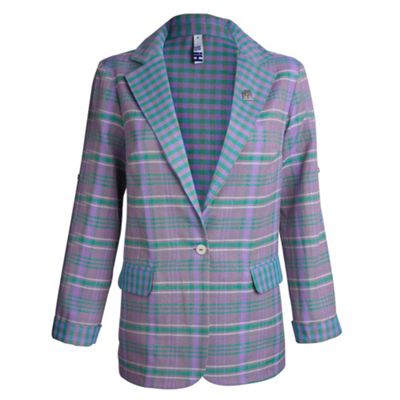 Lilac checked blazer