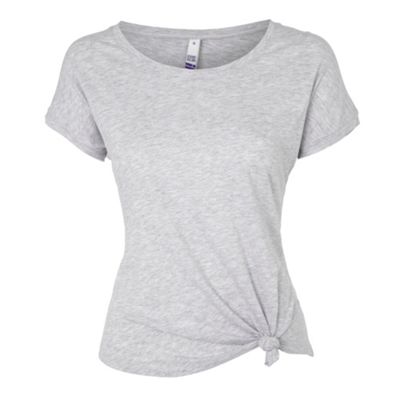 Grey knot front t-shirt
