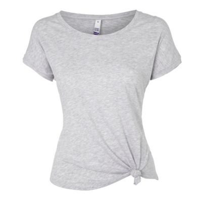 H! by Henry Holland Grey knot front t-shirt