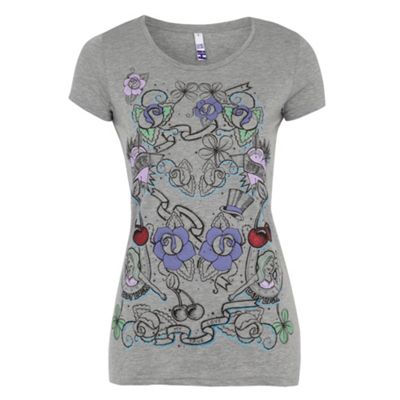 H! by Henry Holland Grey Lady Luck t-shirt