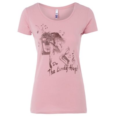 H! by Henry Holland Pink Dance hall t-shirt