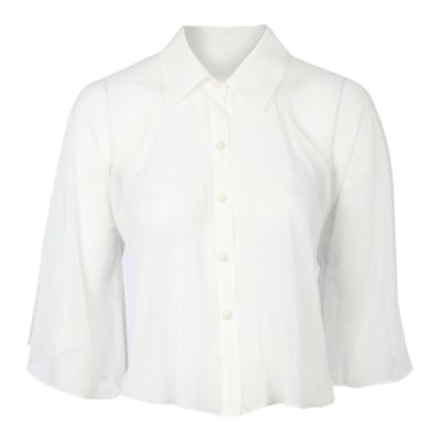 Cream swing blouse
