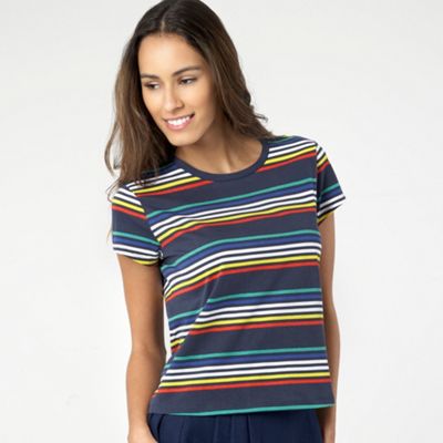 H! by Henry Holland Navy deckchair stripe t-shirt