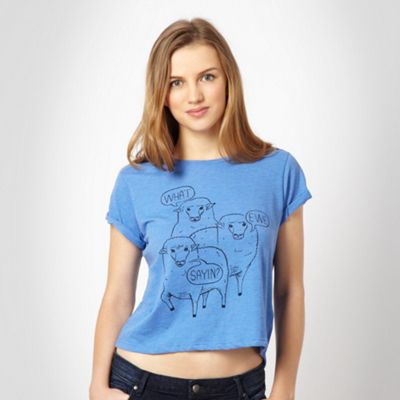 H! by Henry Holland Blue sheep t-shirt