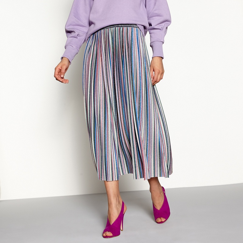 H! by Henry Holland - Multi Glitter Stripe Pleated Midi Skirt Review