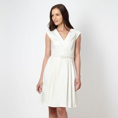Designer ivory textured dress                                                                                                   