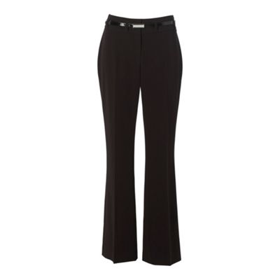 Black flared trousers