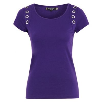 Dark purple jersey t-shirt