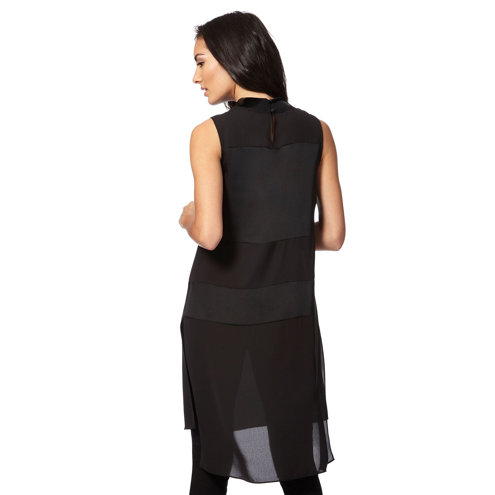 Principles By Ben De Lisi Womens Black Longline Stripe Tunic Dress eBay