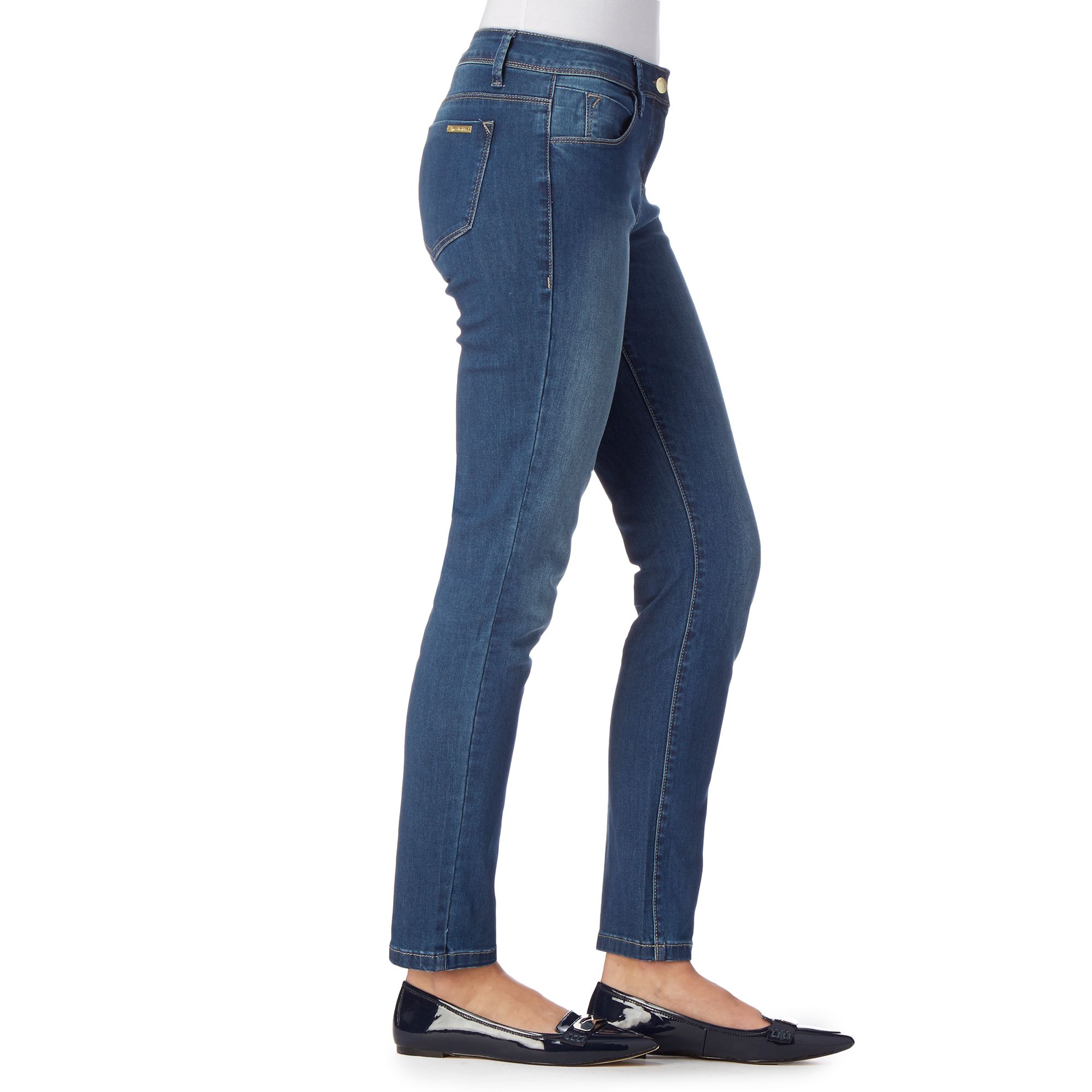 Principles By Ben De Lisi Womens Designer Blue Slim Leg Jeans From
