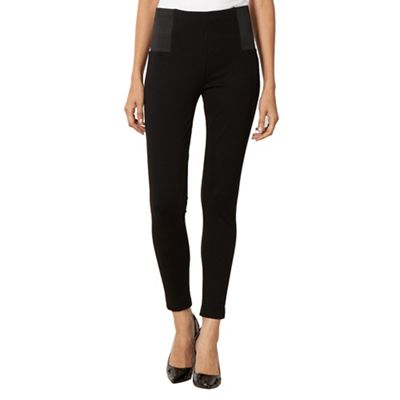 Petite designer black slim and trim leggings